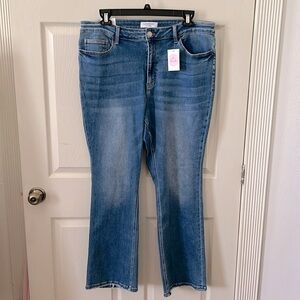 Lovervet by Vervet sz 20 - high rise slim bootcut jeans